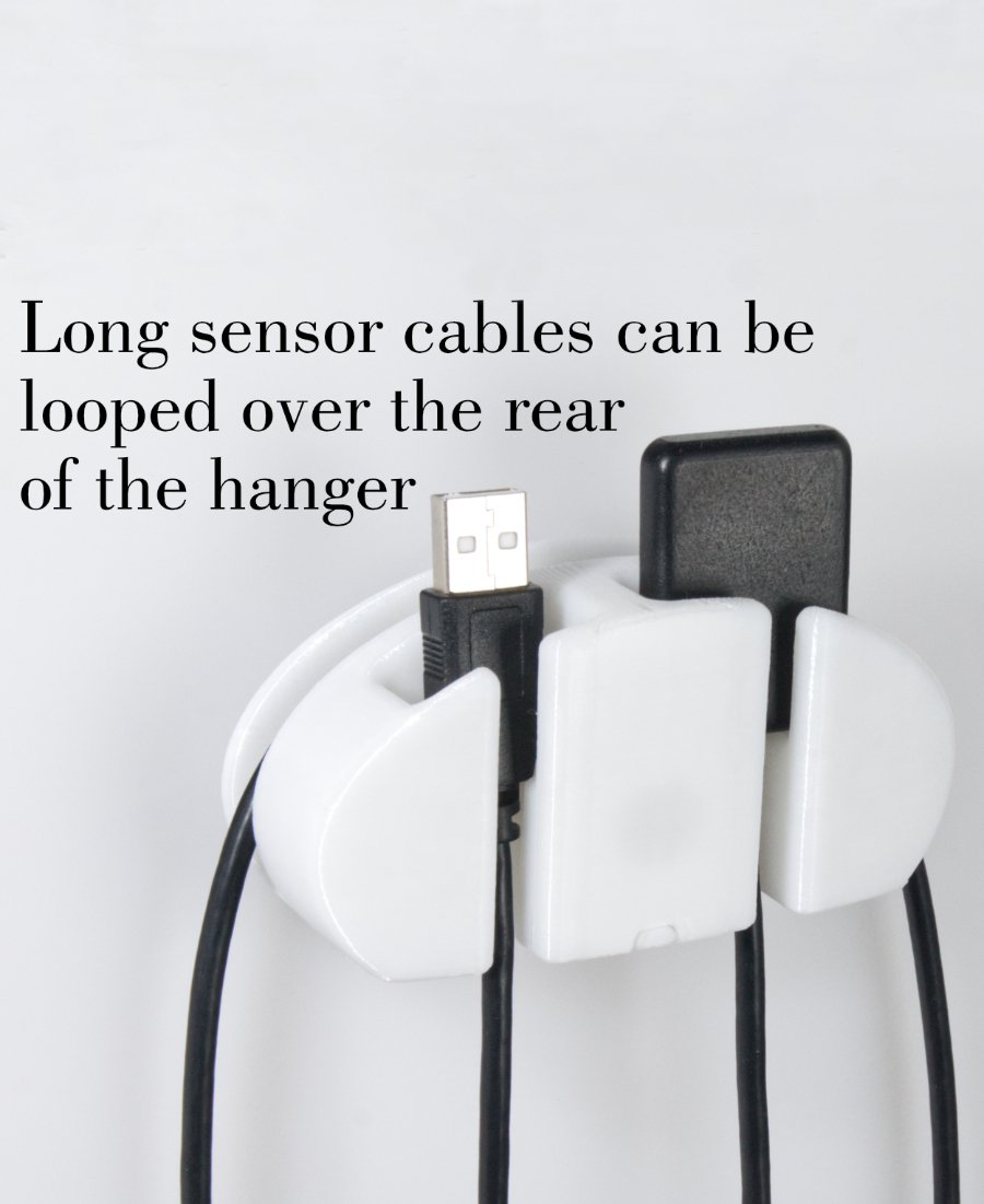 Oval X-Ray Sensor Hanger - Side Profile